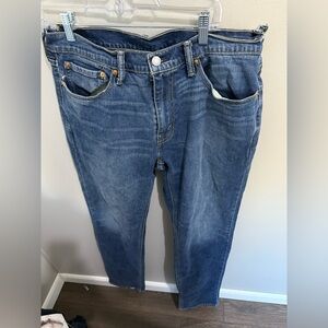 Levis 541 Jeans Mens Size 34x38 Athletic Taper‎ Fit Stretch Blue